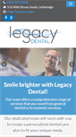 Mobile Screenshot of legacydental.ca